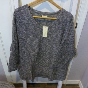 Sonoma Life + Style 3/4 Sleeve V-neck Sweater
